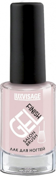 Для маникюра и педикюра лак для ногтей стойкий глянцевый gel finish тон 31 клубничный крем luxvisage, 9 г