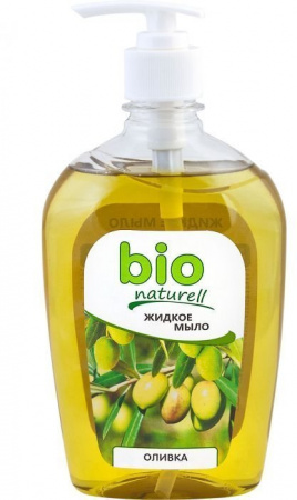 Мыло жидкое мыло с дозатором "оливка" bio naturell, 500 мл