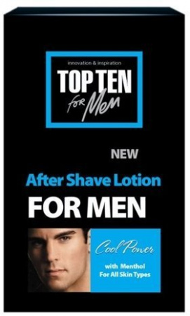 Бритье лосьон после бритья "cool power" top ten for men, 100 мл