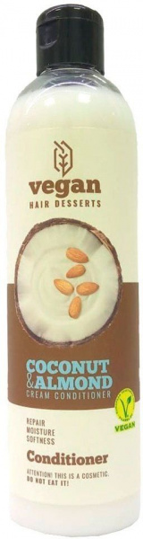 Уход за волосами beliso vegan hair desserts кондиционер для волос "кокос и миндаль", 300 мл