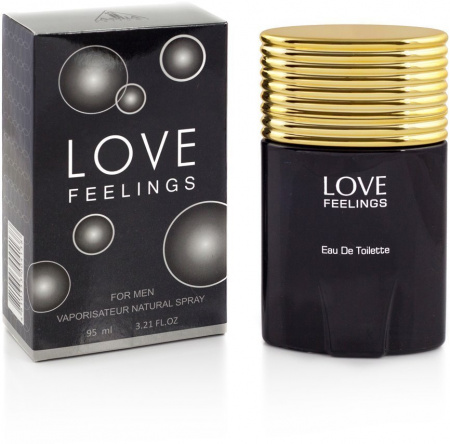 Парфюм туалетная вода мужская love feelings black azalia parfums, 95 мл