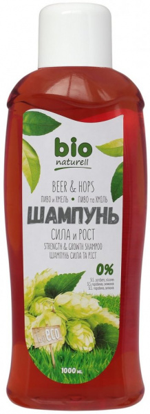 Шампуни bio naturell шампунь «пиво и хмель. сила и рост», 1000 мл