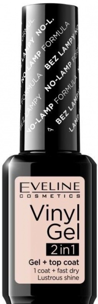 Для ногтей виниловый лак для ногтей "vinyl gel 2 в 1" eveline, 12 мл, №202