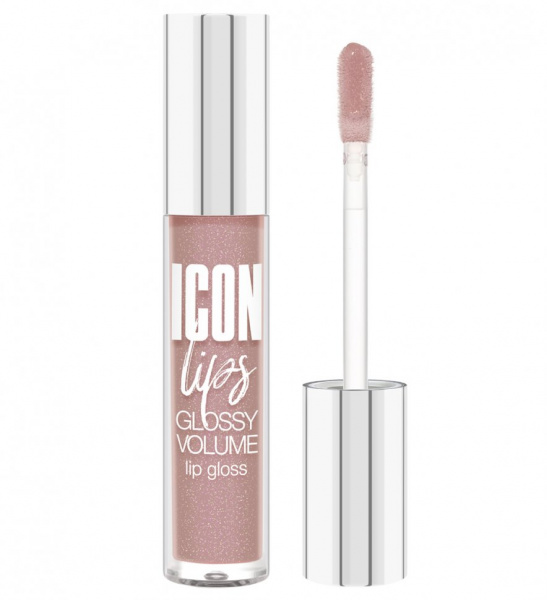 Для губ блеск для губ с эффектом объема icon lips glossy volume тон 505 "ice beige" luxvisage
