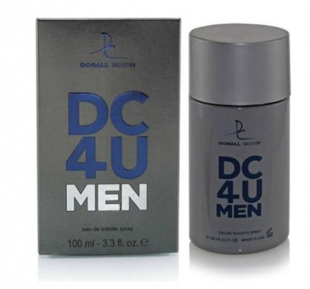 Туалетная вода туалетная вода для мужчин dc4u men dorall collection, 100 мл