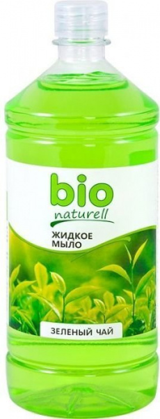 Мыло крем-мыло "зеленый чай" (запаска) bio naturell, 1000 мл