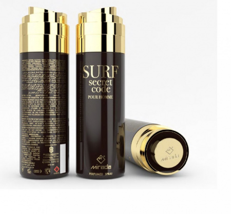 Дезодоранты mirada deodorant дезодорант surf secret code 200ml