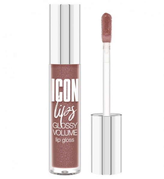 Для губ блеск для губ с эффектом объема icon lips glossy volume тон 506 "caramel beige" luxvisage