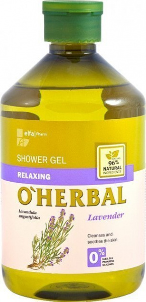 Гели для душа расслабляющий гель для душа с экстрактом лаванды o'herbal, 500 мл