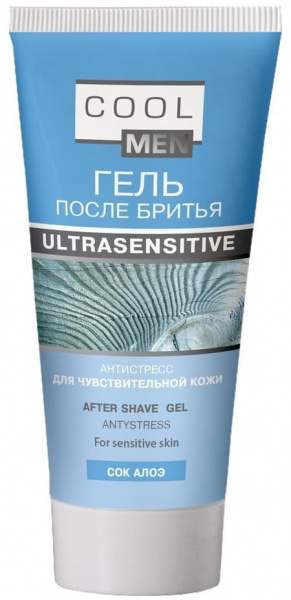 Бритье гель после бритья ultrasensitive антистресс cool men, 50 мл