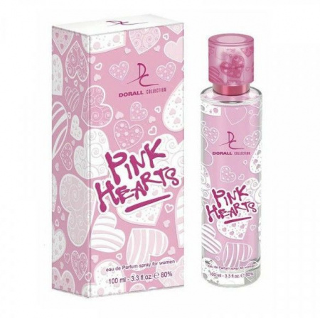 Туалетная вода туалетная вода для женщин "pink hearts" dorall collection, 100 мл