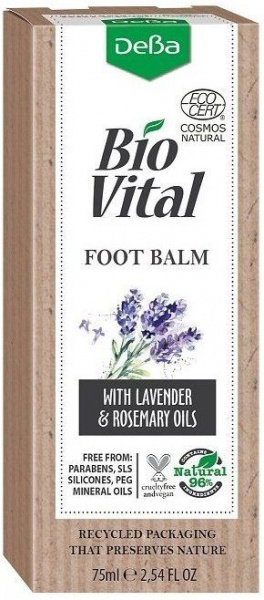 Кремы и бальзамы крем для ног с био-маслами bio vital deba, 75 мл