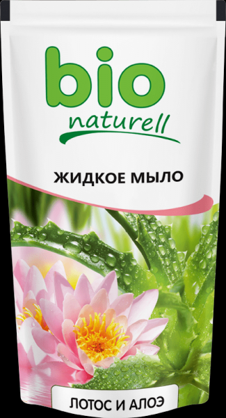 Мыло жидкое мыло "лотос и алоэ" bio naturell, 500 мл