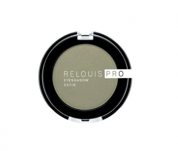 Для глаз и бровей тени для век relouis pro eyeshadow satin тон 35 green tea, 3 г.