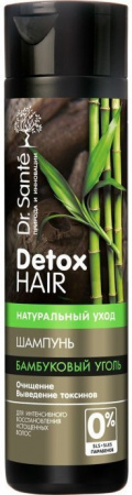 Шампуни dr.sante detox hair шампунь для интенсивного восстановления истощенных волос "бамбуковый уголь", 250 мл