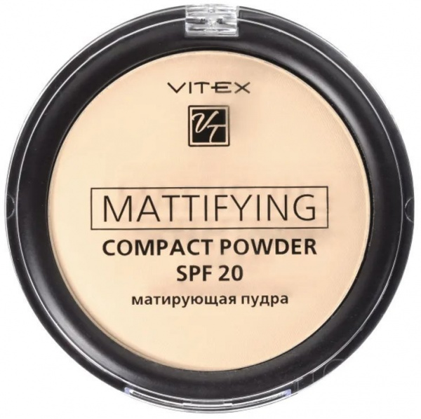 Для лица витэкс mattifying compact powder пудра матирующая spf 20 тон 02