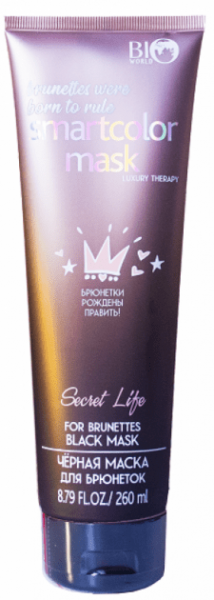 Маски bio world secret life luxury therapy черная маска для брюнеток, 260 мл