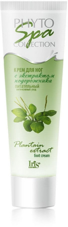 Кремы и бальзамы iris phyto spa collection питательный крем для ног с экстрактом подорожника, 80 мл