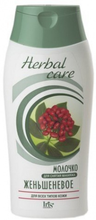 Демакияж iris herbal care молочко для снятия макияжа "женьшеневое" для всех типов кожи, 200 мл