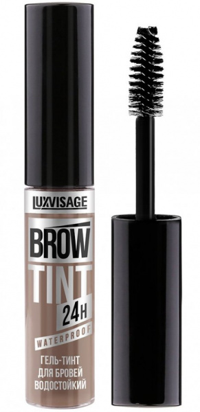 Для глаз и бровей гель-тинт для бровей водостойкий brow tint waterproof 24h тон 101 taupe luxvisage