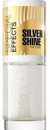 Для ногтей лаковое покрытие с блестками "special effect" eveline, 5 мл, №151 silver shine