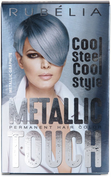 Окрашивание волос краска для волос тон metallic graphite (графит) rubella, 100 мл