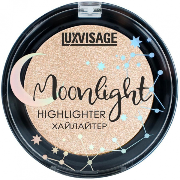 Для лица хайлайтер moonlight тон 02 beige glow luxvisage, 4 г.