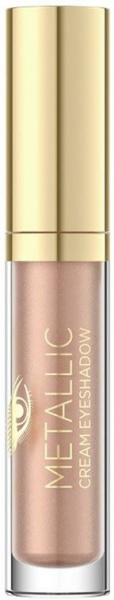 Для глаз и бровей кремовые тени для век "metallic cream eyeshadow" eveline, 4,5 мл, №3