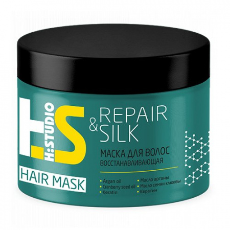 Маски маска для восстановления волос repair&silk h:studio romax, 300 г