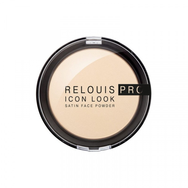 Для лица пудра компактная relouis pro icon look satin face powder тон 00, 9 г.