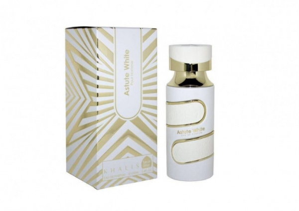 Парфюм туалетная вода для мужчин astute white pour homme khalis, 100 мл