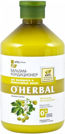 Бальзамы и кондиционеры o'herbal бальзам-кондиционер для вьющихся волос, 500 мл