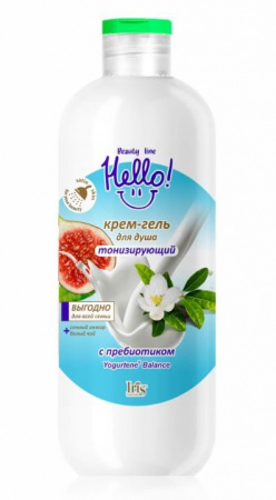 Гели для душа крем-гель для душа тонизирующий hello beauty line iris, 500 мл