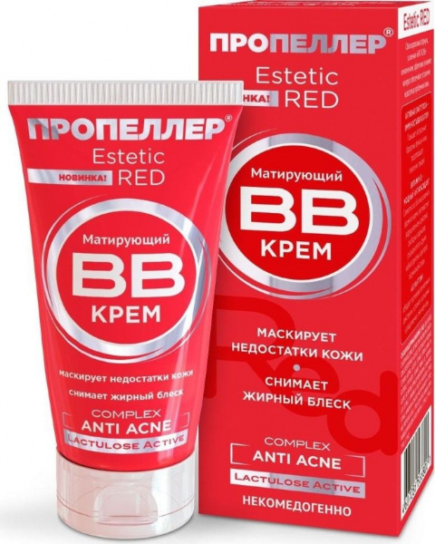 Для лица вв крем матирующий "anti acne" пропеллер, 40 мл