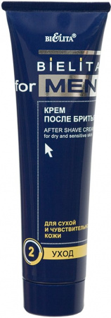 Бритье белита for men крем после бритья для сухой и чувствительной кожи "уход", 100 мл