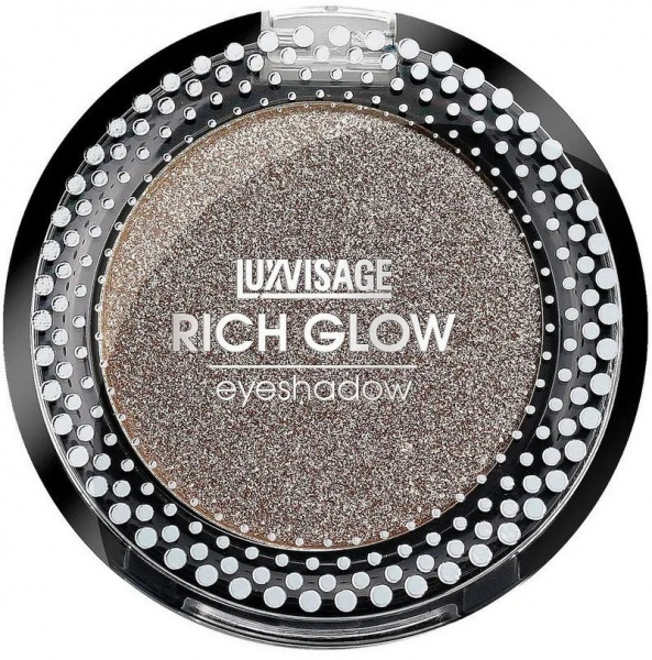 Для глаз и бровей тени компактные для век rich glow 09 moonlight luxvisage