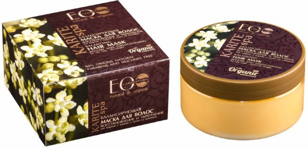 Маски eco laboratorie karite spa маска для волос балансирующая "восстановление и укрепление", 200 мл