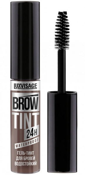 Для глаз и бровей гель-тинт для бровей водостойкий brow tint waterproof 24h тон 103 ash brown luxvisage