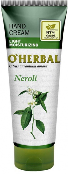 Кремы, бальзамы легкий крем для рук увлажняющий нероли, o’herbal, 75 мл