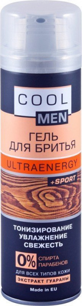 Бритье гель для бритья "ultraenergy" cool men, 200 мл