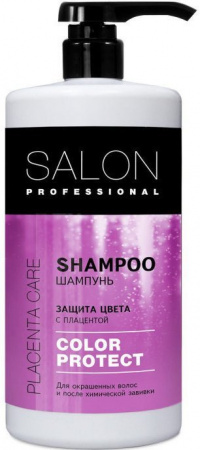 Шампуни шампунь 1000 мл color protect защита цвета с плацентой  salon professional, 1000 мл