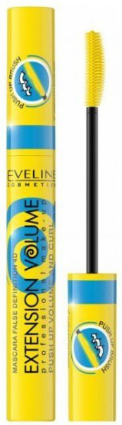 Для глаз и бровей тушь для ресниц - потрясающий эффект x10 professional push-up 4d eveline, 10 мл