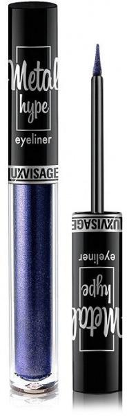 Для глаз и бровей сияющая подводка для глаз цветная "metal hype" тон 3 sapphire blue luxvisage