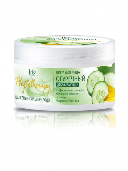 Кремы крем для лица огуречный phytotherapy iris, 180 мл