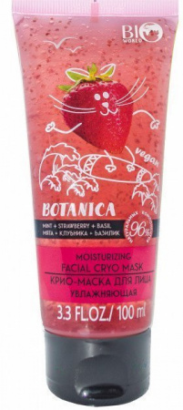 Маски для лица увлажняющая крио-маска для лица "botanica" bio world, 100 мл