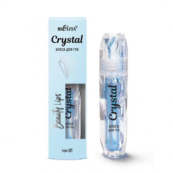 Для губ блеск для губ crystal beauty lips тон 01 белита, 1,8 мл.