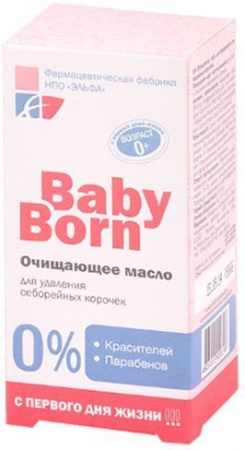 Масла очищающее масло для удаления себорейных корочек baby born elfa pharm, 30 мл