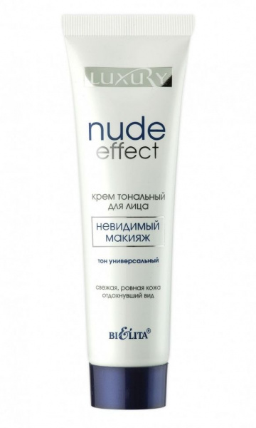 Для лица белита luxury тональный крем для лица nude еffect тон универсальный, 30 мл