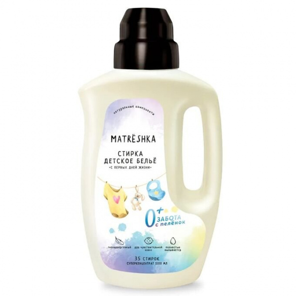 Для стирки гель для стирки детского белья matrёshka, 1,1 л