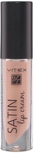 Для губ витэкс satin lip cream жидкая полуматовая губная помада тон 711 pastel pink 3,5 г